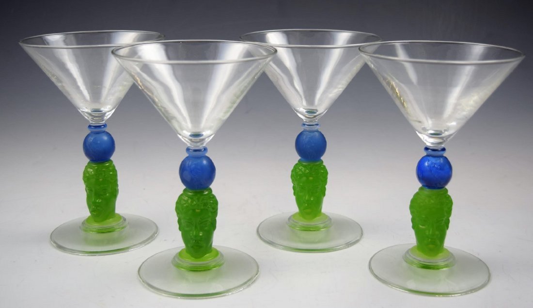 Richard Jolley Martini Glasses: Richard Jolley Bombay Sapphire martini glasses set of 4