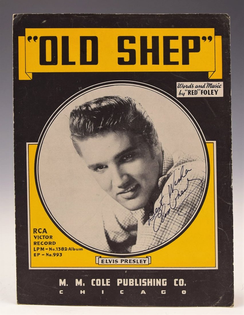 Elvis Presley Autograph Song Sheet (1 of 3)