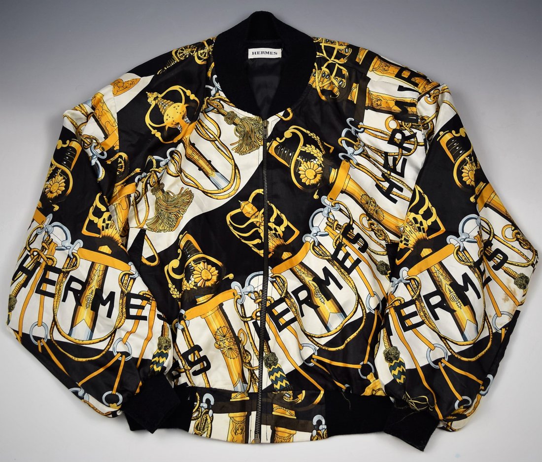 Vintage Hermes Silk Jacket (1 of 2)