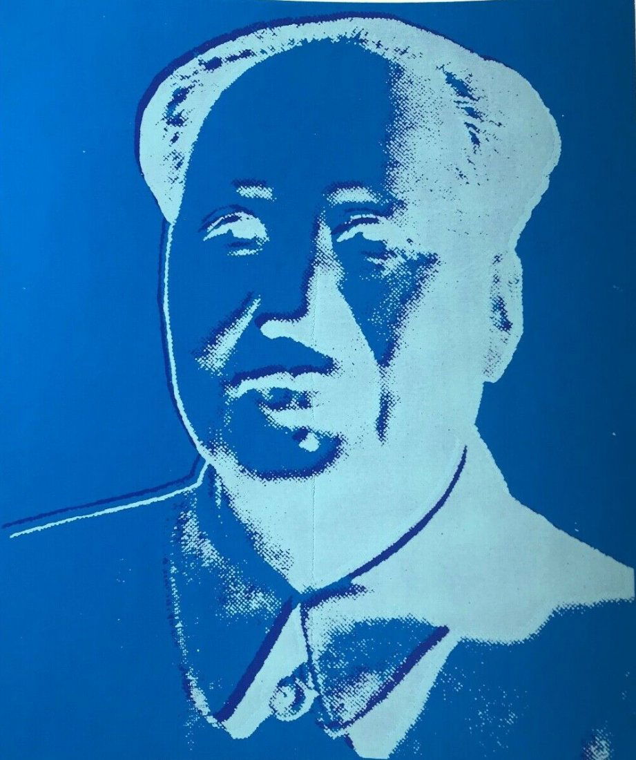 Andy Warhol Mao Print: Andy Warhol Mao print Stamped on verso Measures: 12 x 10 inches