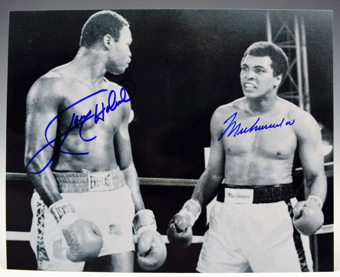 Muhammad Ali and Larry Holmes Signed Photograph (1 of 2)
