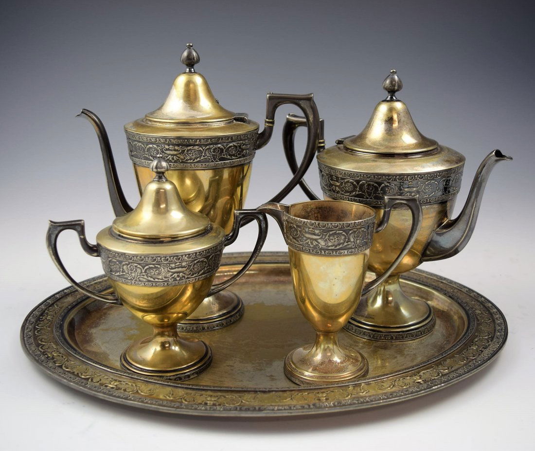 Antique Silver Tea Set (1 of 4)