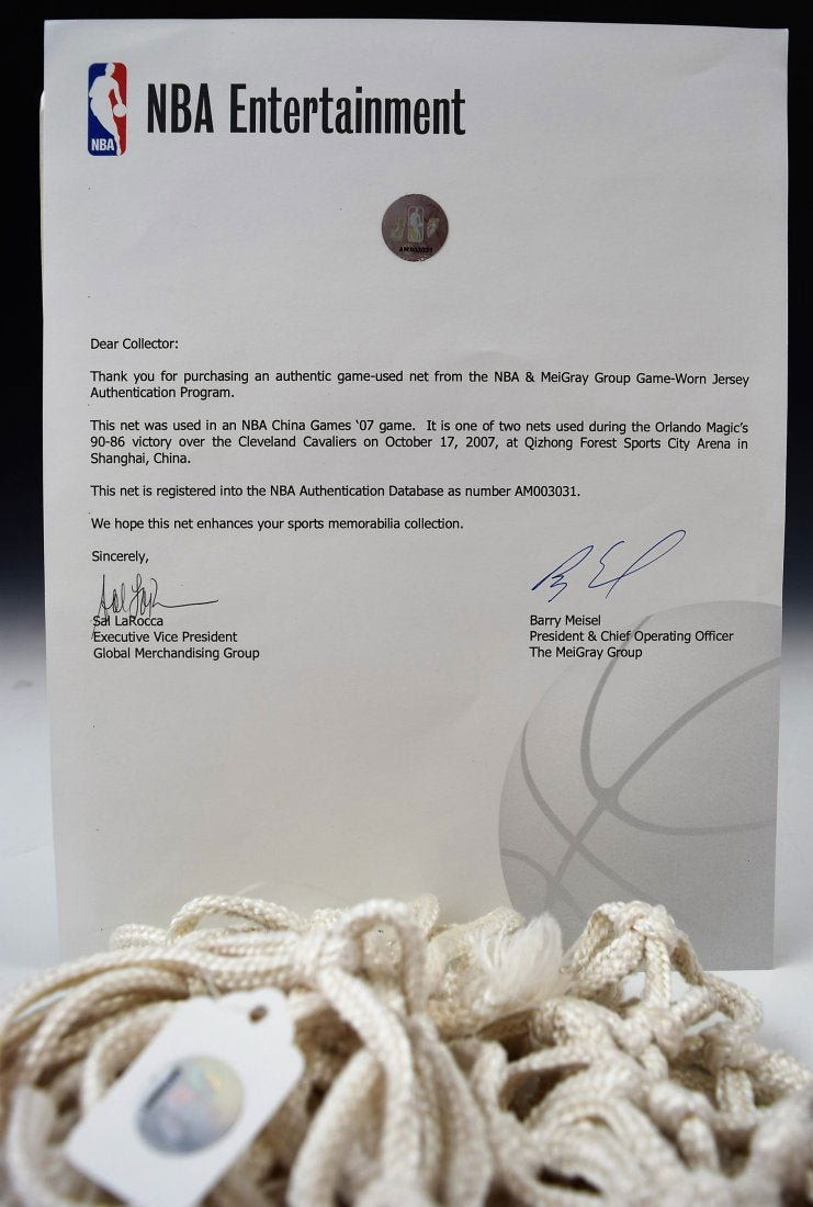 LeBron James Used Basketball Net (1 of 3)