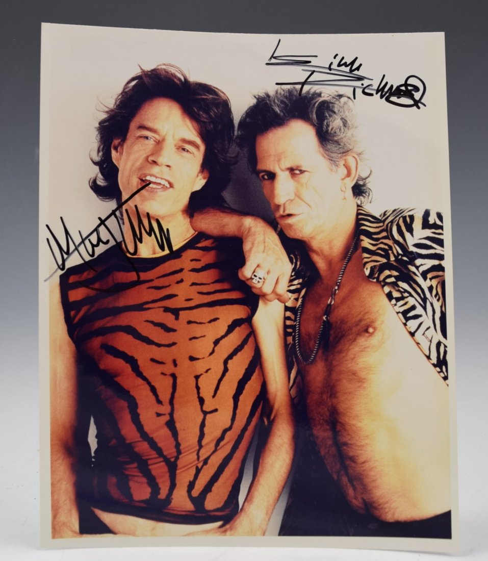 Rolling Stones Mick Jagger and  Keith Richards Signed (1 of 2)
