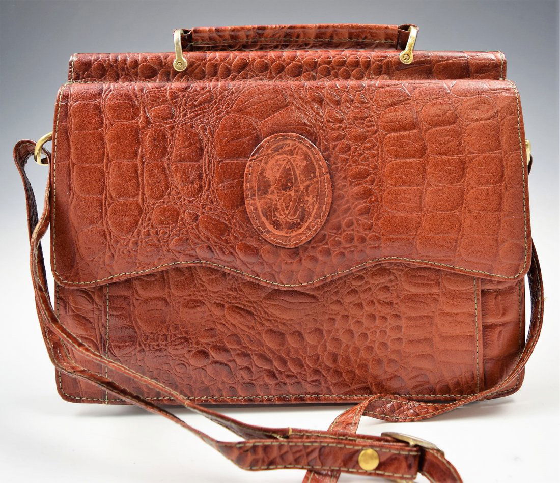 Vintage Cartier Crocodile Handbag (1 of 2)