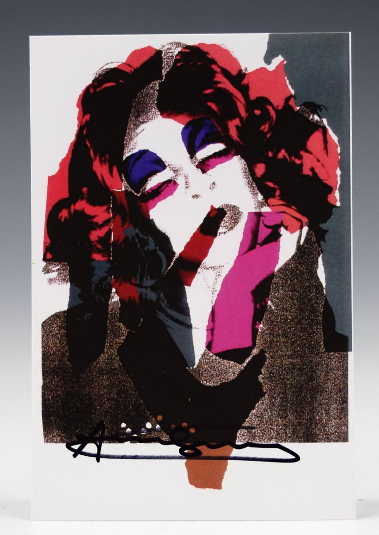 Andy Warhol Signed Card (1 of 2)
