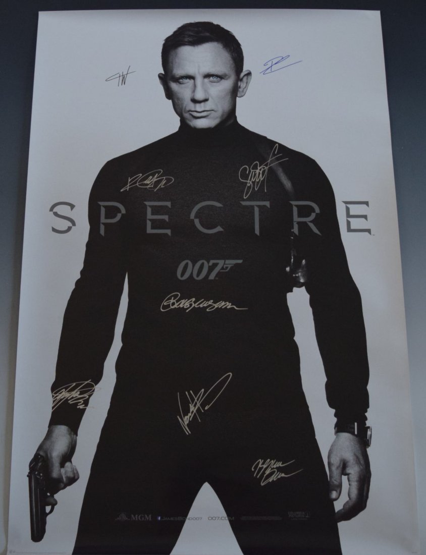 Spectre Cast Signed Movie Poster (1 of 3)