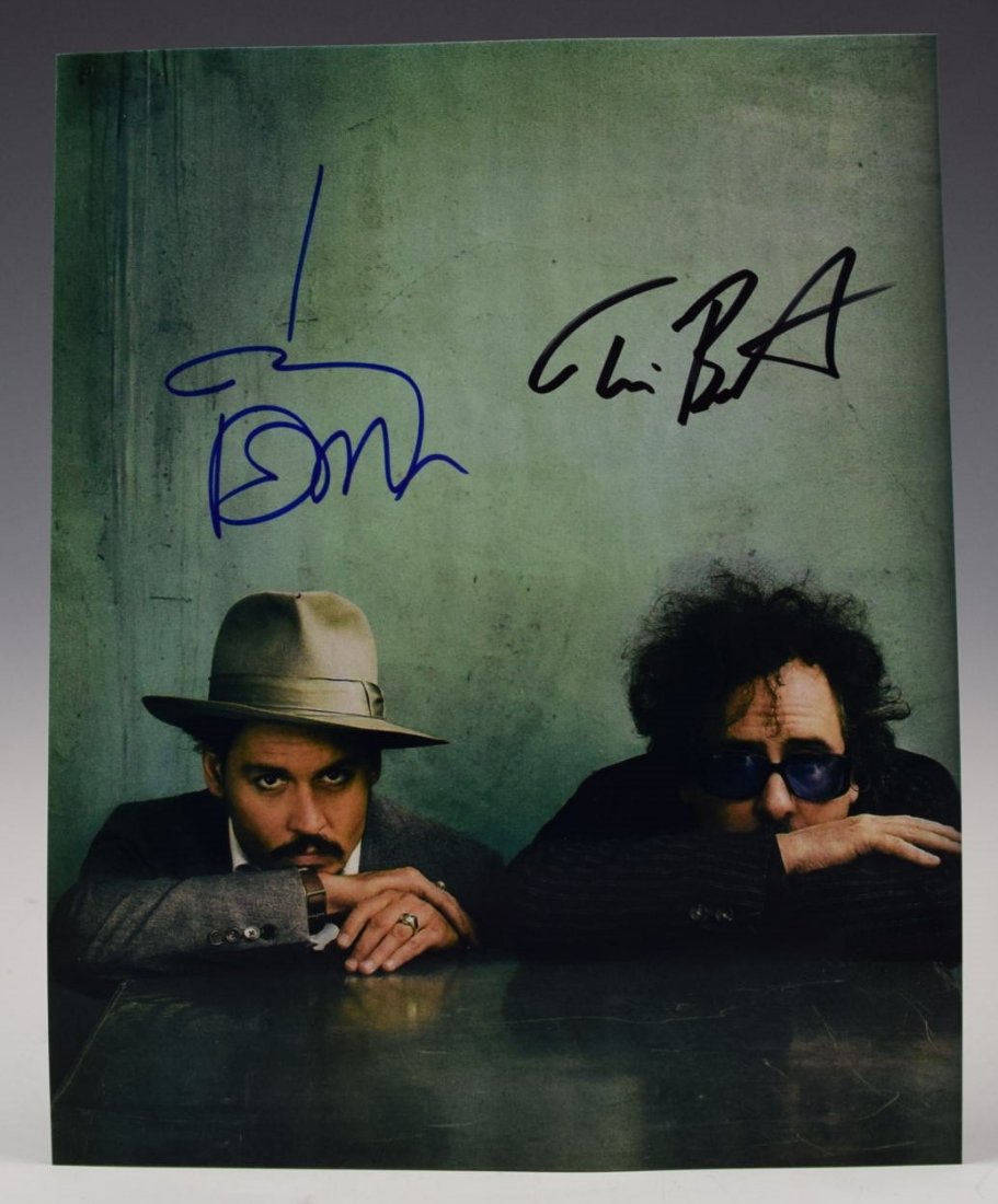 Tim Burton Johnny Depp Signed Photograph (1 of 2)