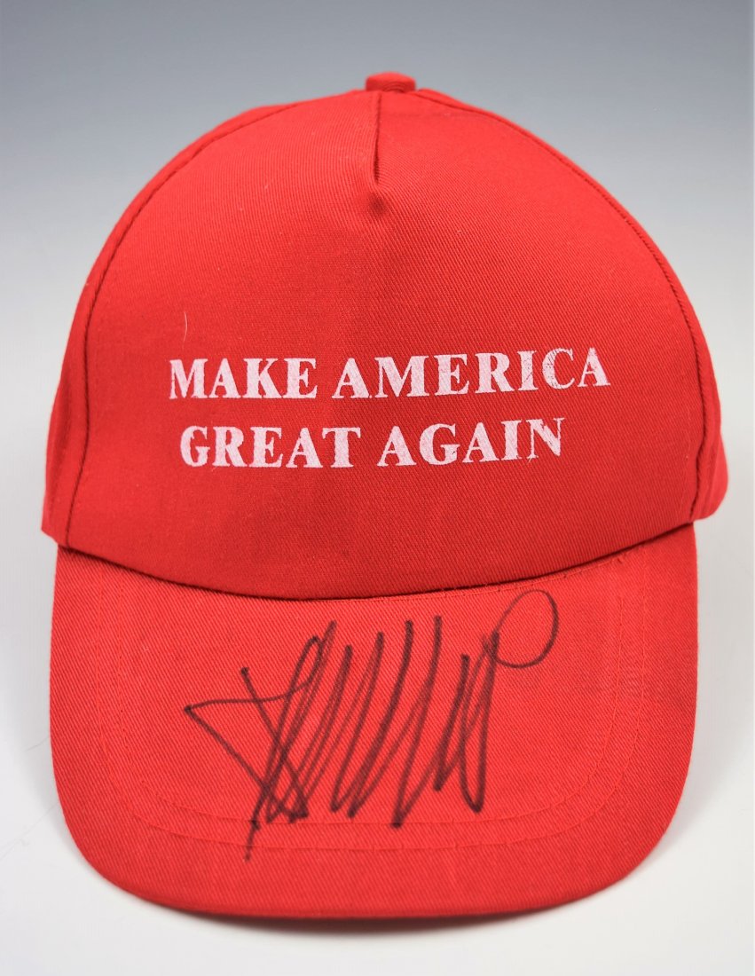 donald trump signed hat