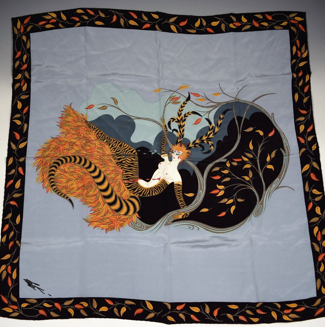 Erte Art Deco Silk Scarf (1 of 3)