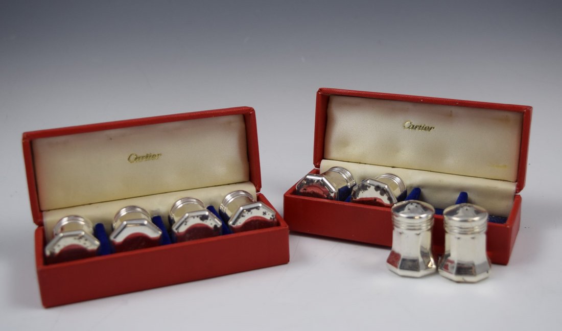 Cartier Sterling Silver Salt and Pepper Sets (1 of 3)