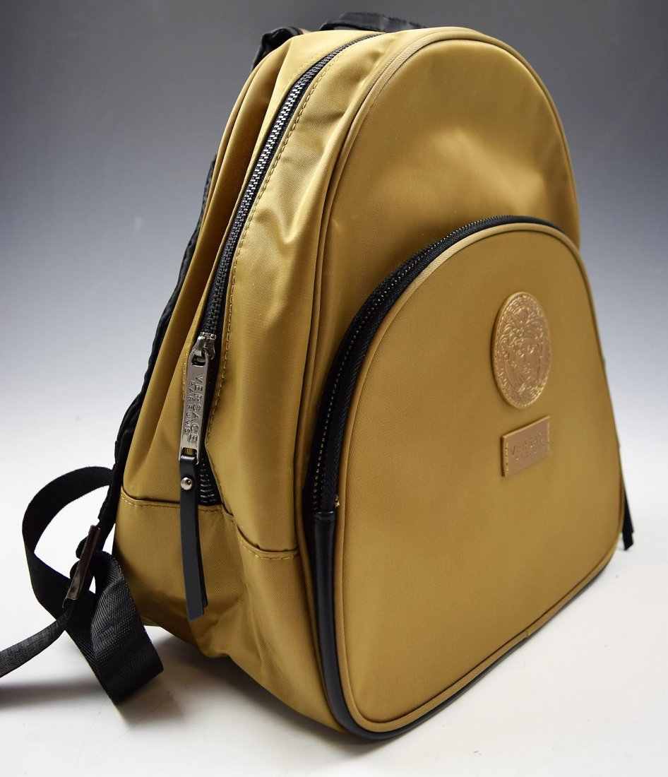 versace parfums black backpack