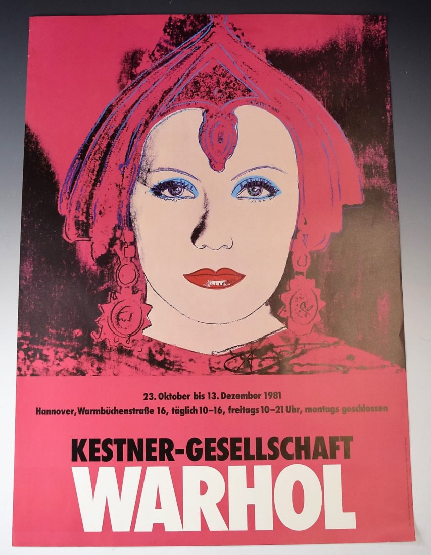 Andy Warhol Signed Poster (1 of 3)