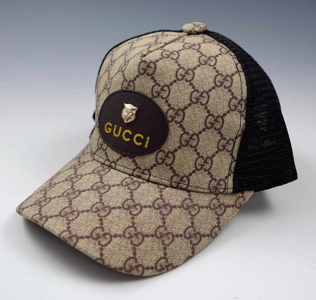 tan gucci hat