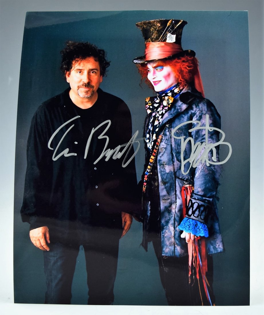 Tim Burton and Johnny Depp Signed Photograph (1 of 2)