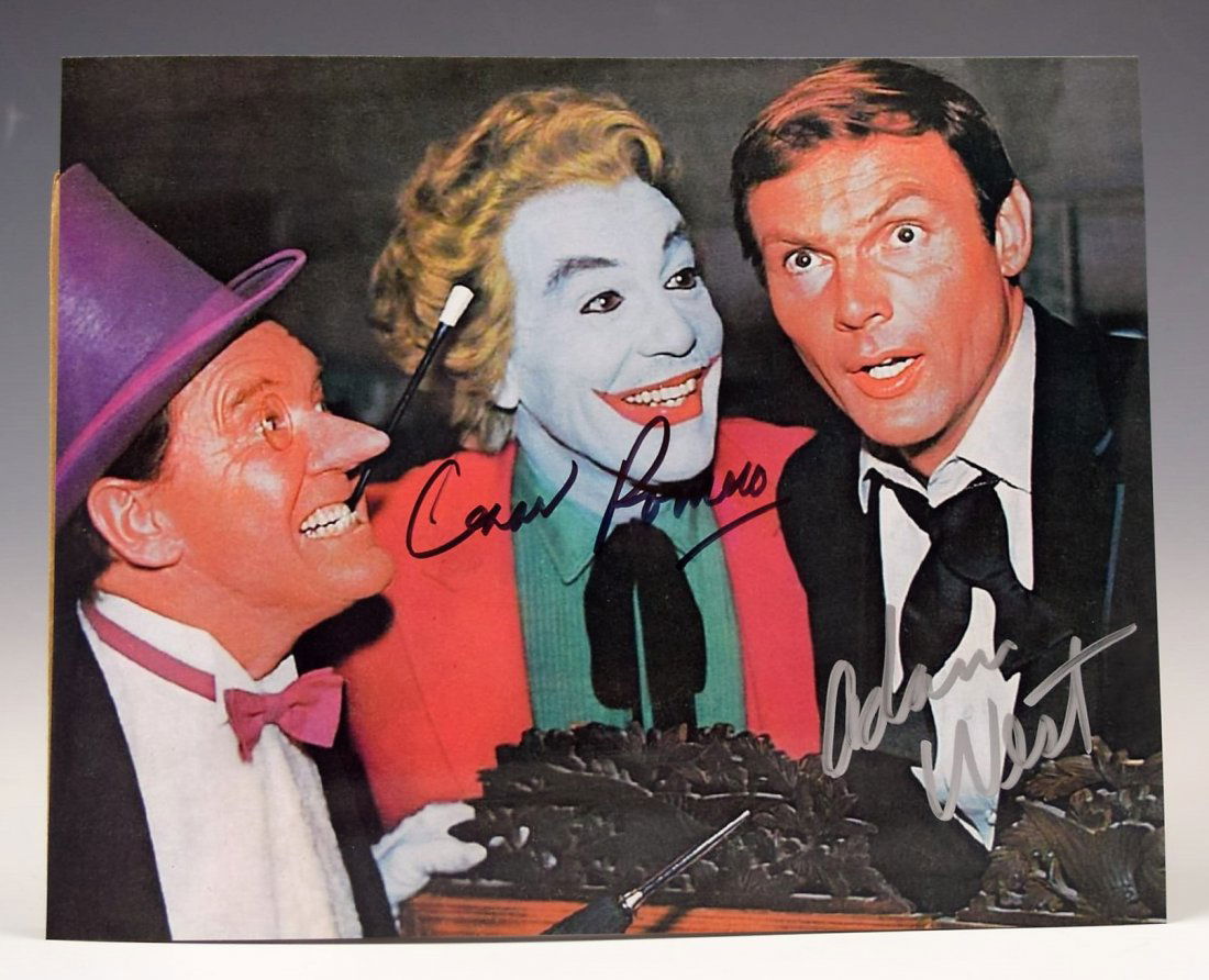 Adam West and Cesar Romero Signed Photograph (1 of 3)