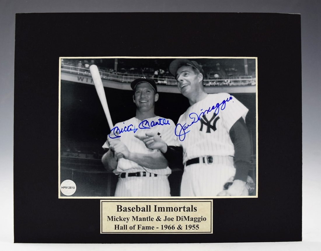 Mickey Mantle and Joe DiMaggio Signed Photograph (1 of 2)