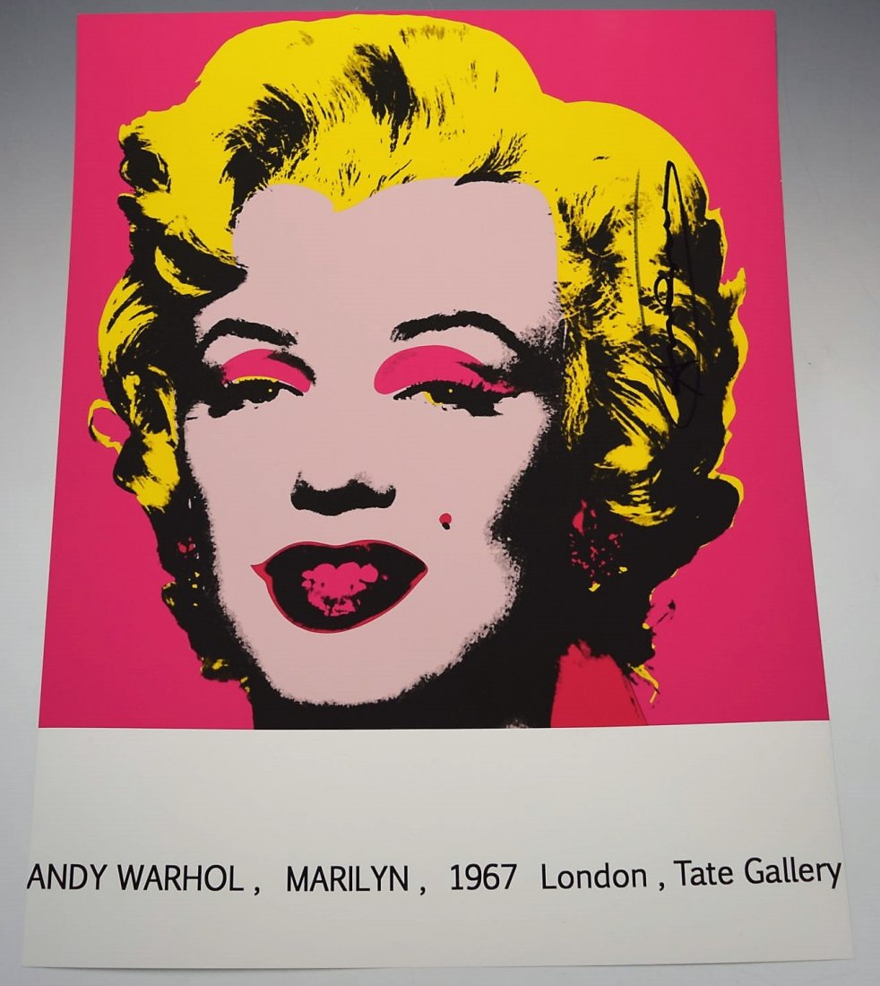 Andy Warhol Signed Poster (1 of 2)