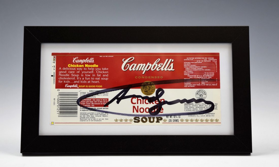 Andy Warhol Signed Label (1 of 2)