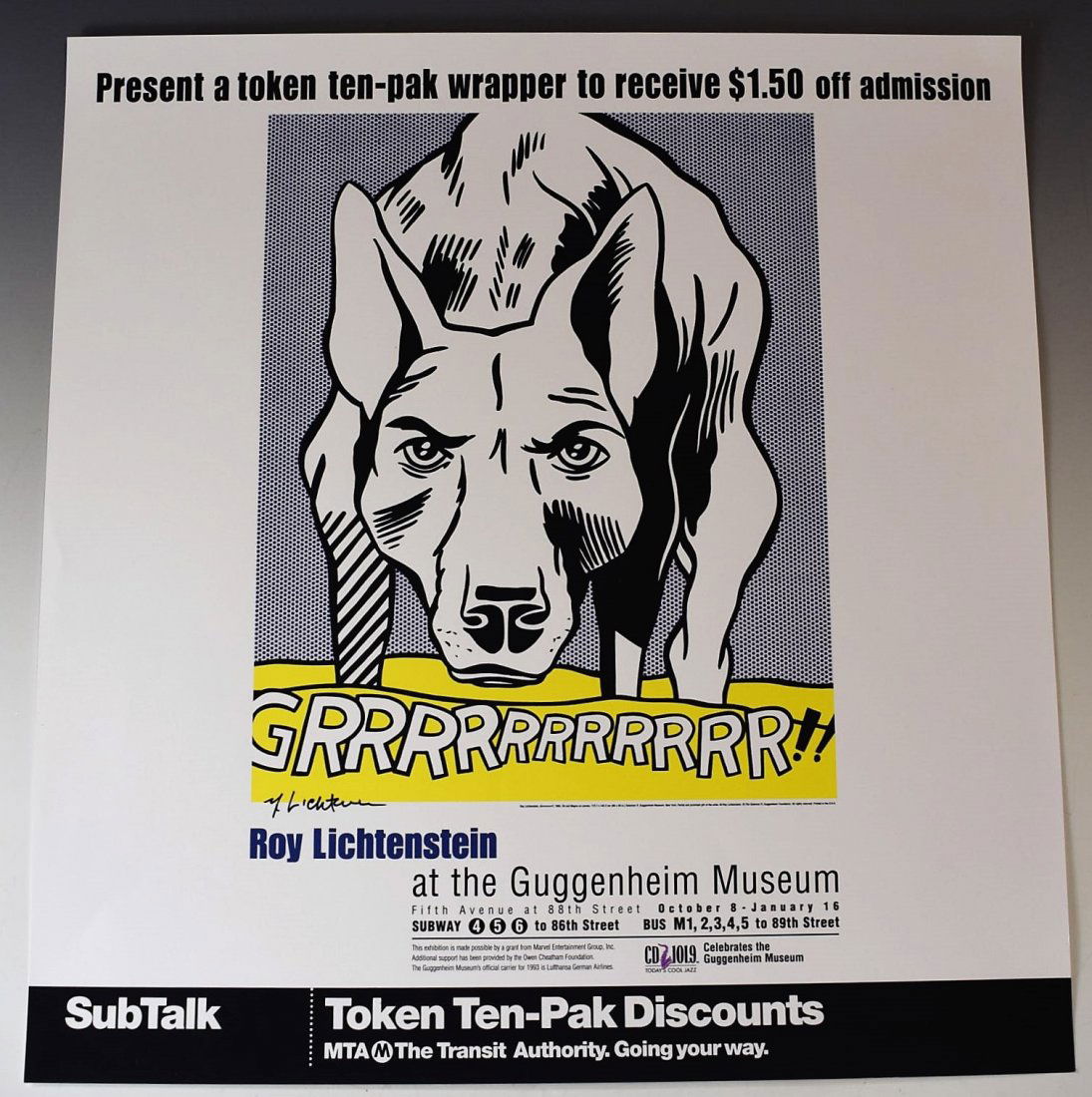 Roy Lichtenstein Signed Poster (1 of 2)