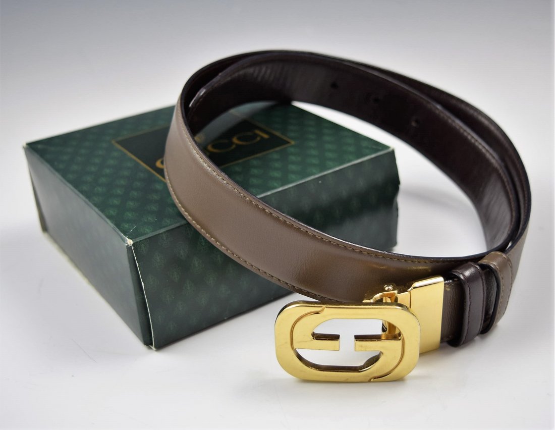 Vintage Gucci Leather Belt (1 of 3)