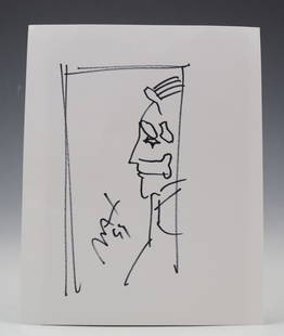 Peter Max Drawing: Peter Max marker drawing Signed and dated Measures: 8 x 10 inches