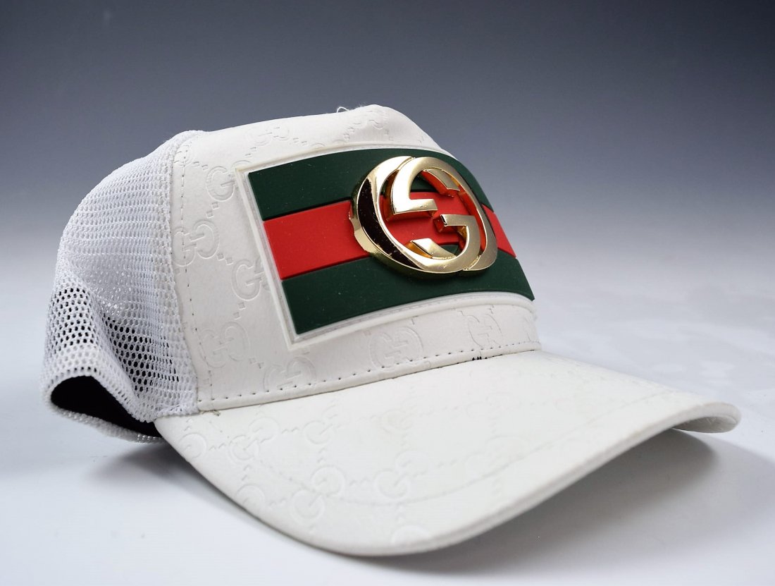 white gucci baseball cap