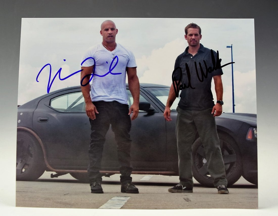 Paul Walker And Vin Diesel Signed Photograph (1 of 2)