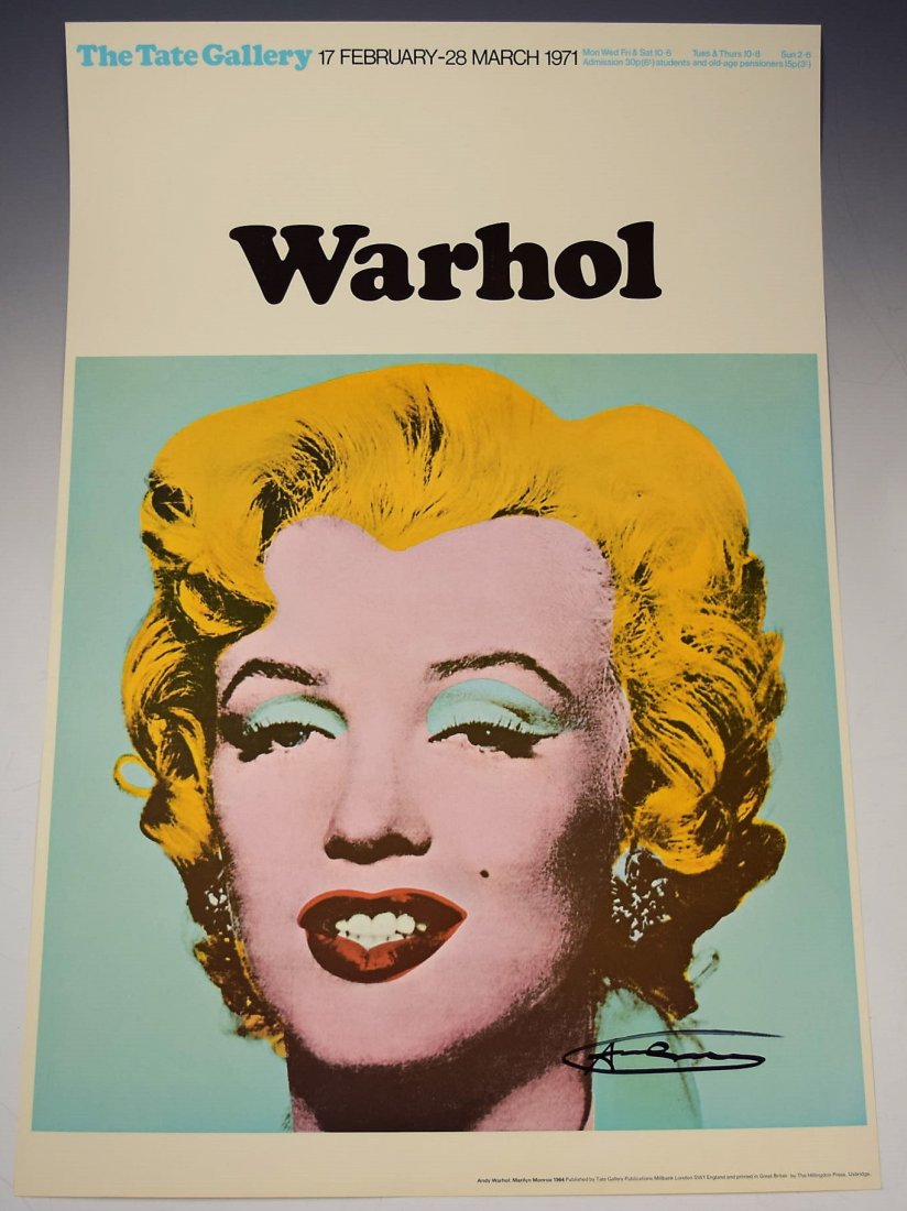 Andy Warhol Signed Poster (1 of 3)