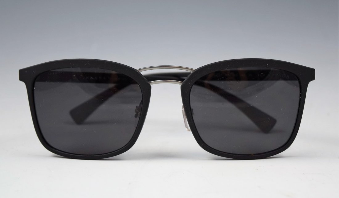 Prada Sunglasses: Prada unisex matte black sunglasses