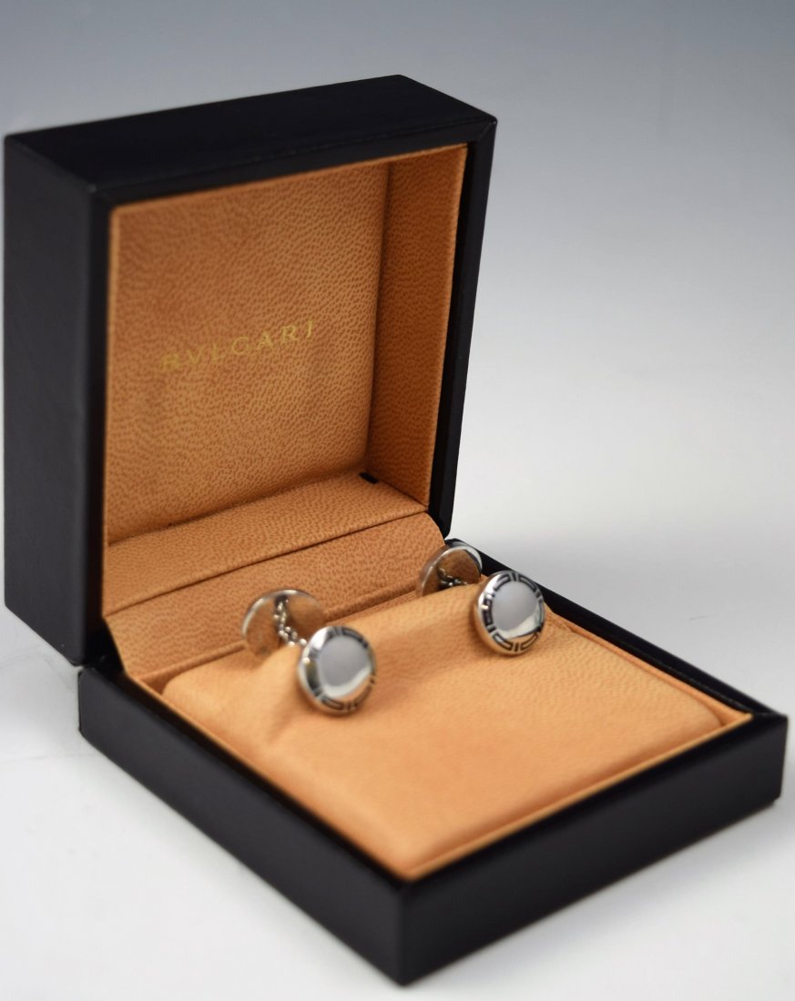 Bvlgari Sterling Silver Cufflinks (1 of 2)