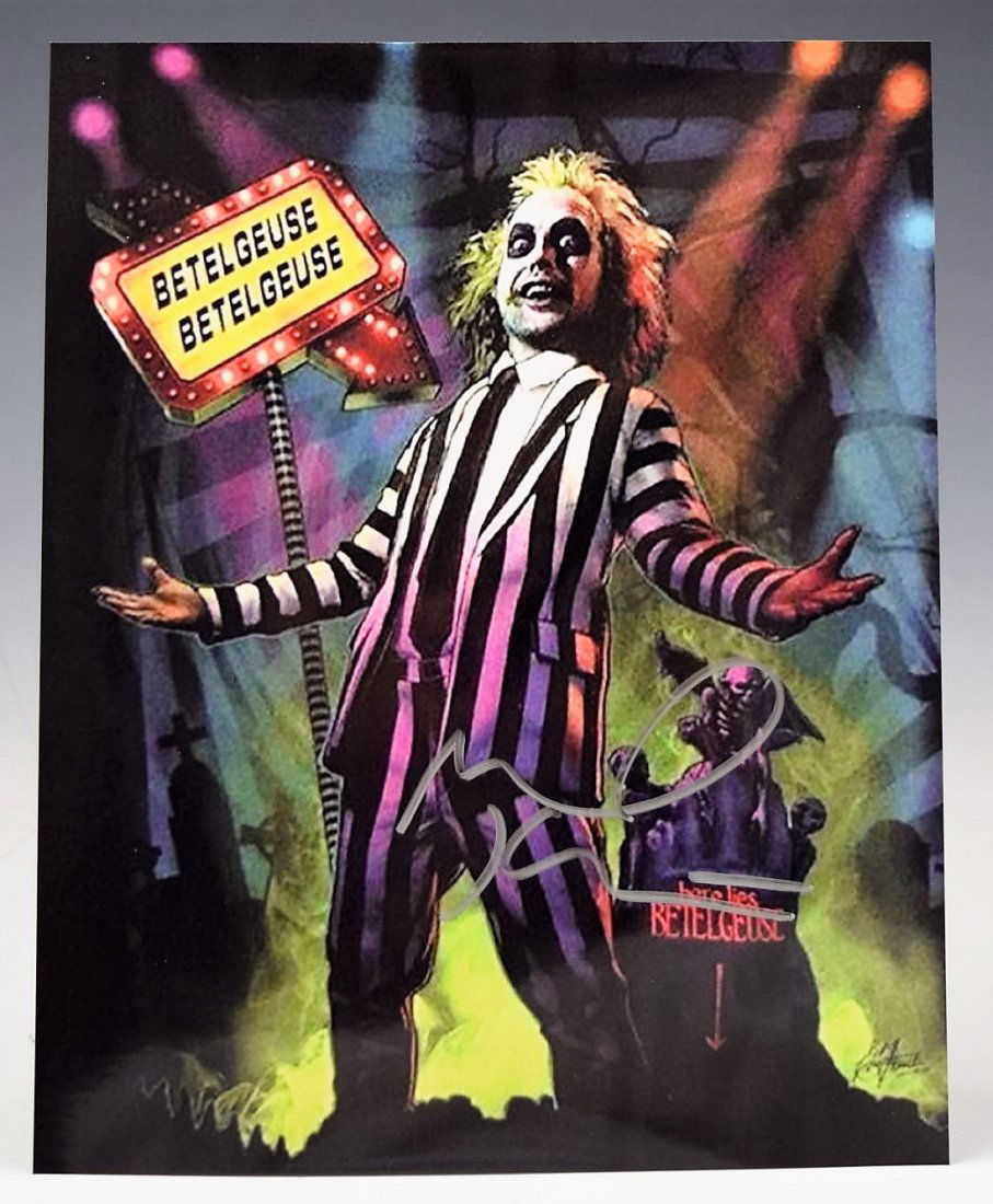 Beetlejuice Michael Keaton Signed Photograph (1 of 2)