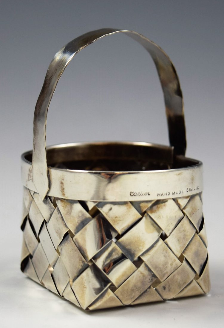 Cartier Sterling Silver Basket (1 of 2)