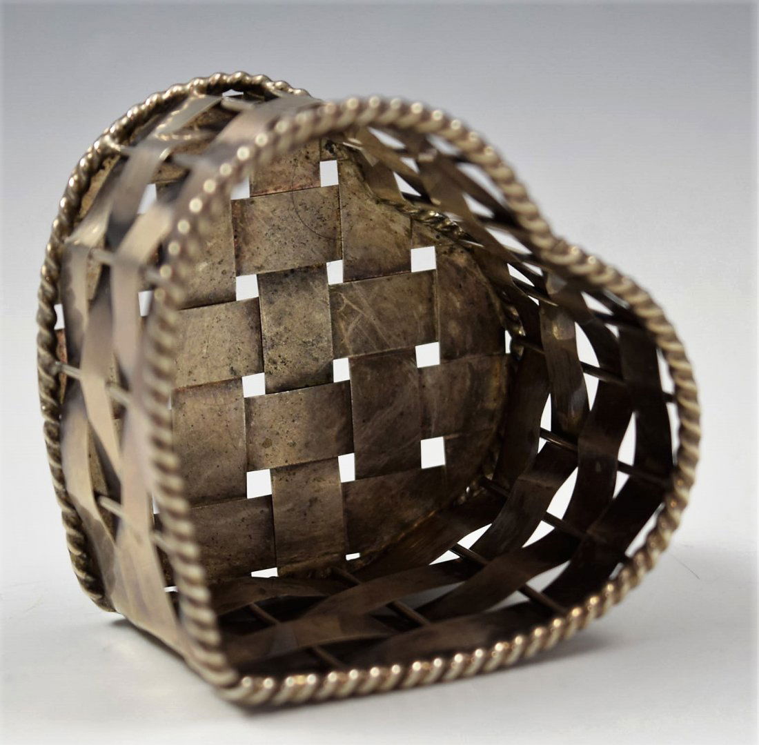 Cartier Sterling Silver Heart Basket (1 of 3)