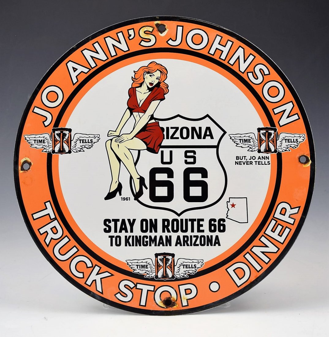 ☆希少☆ 1961年 ビンテージ ROUTE66 JO ANN'S JOHNSON 看板