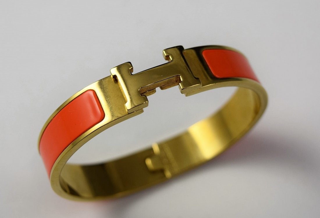 Hermes Paris H-Click Clac Bracelet (1 of 3)