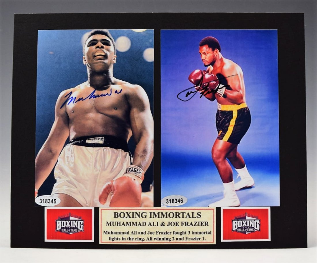 Muhammed Ali & Joe Frazier Signed Photograph (1 of 2)