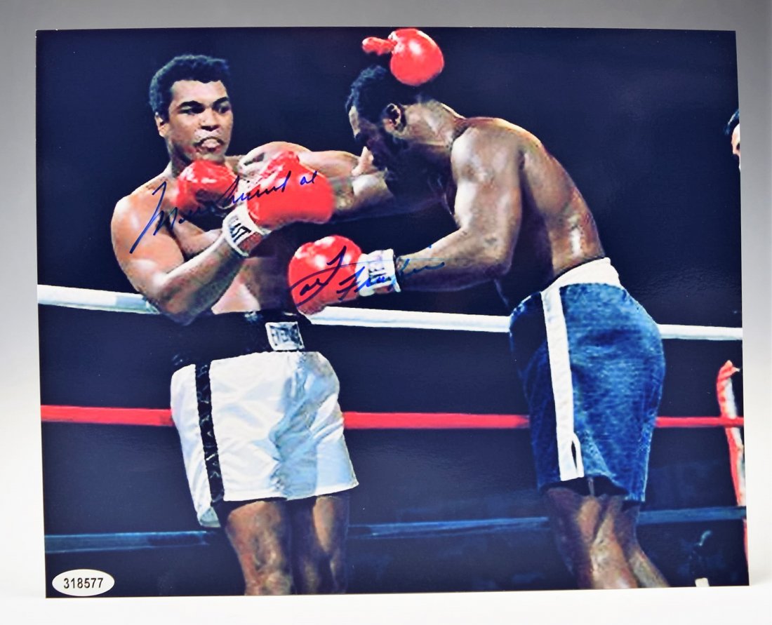 Muhammed Ali & Joe Frazier Signed Photograph (1 of 2)