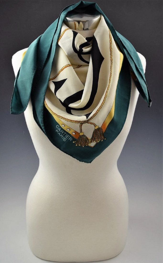 Vintage Cartier Silk Scarf (1 of 4)