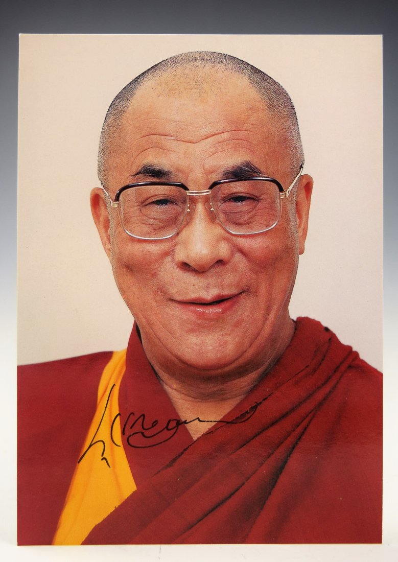 Dali Lama Signed Photograph (1 of 3)