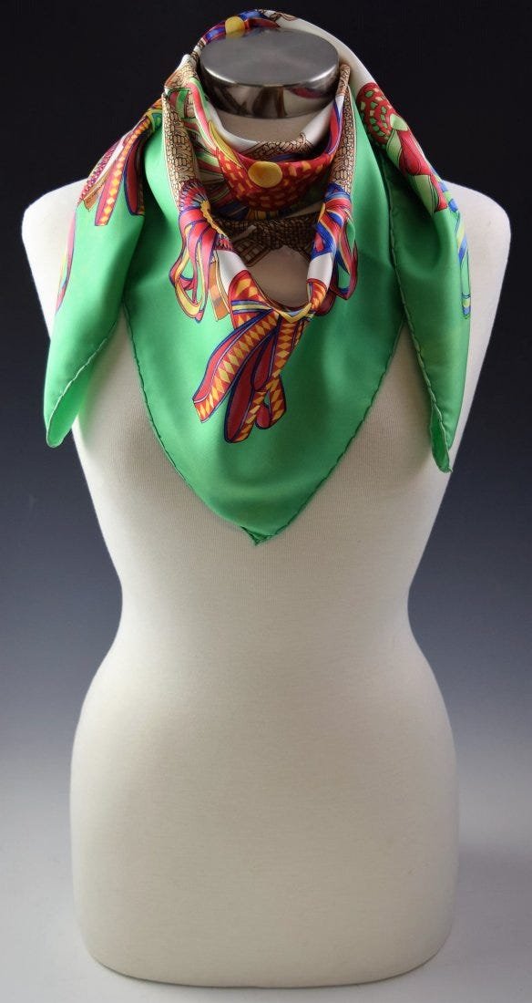 Vintage Hermes Silk Scarf (1 of 3)