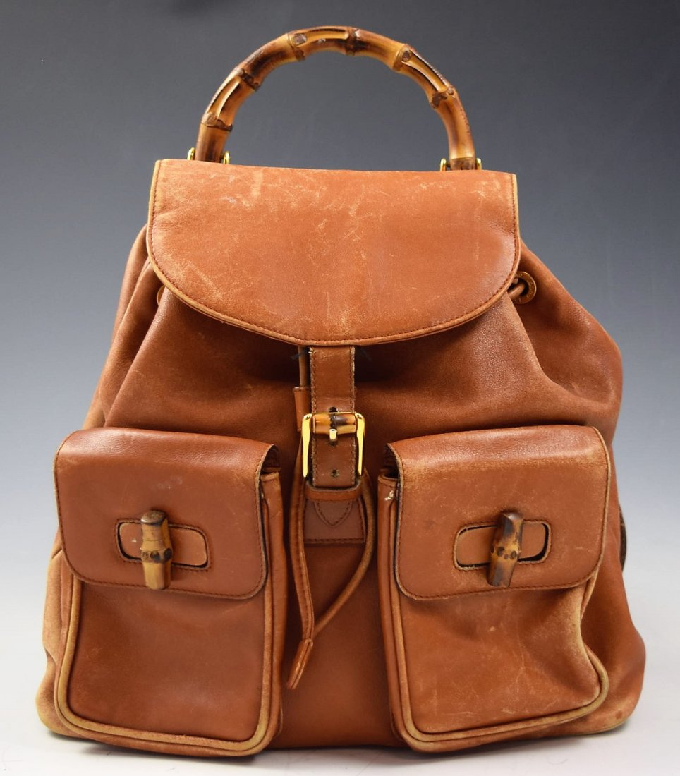 Vintage Gucci Bamboo Backpack (1 of 6)