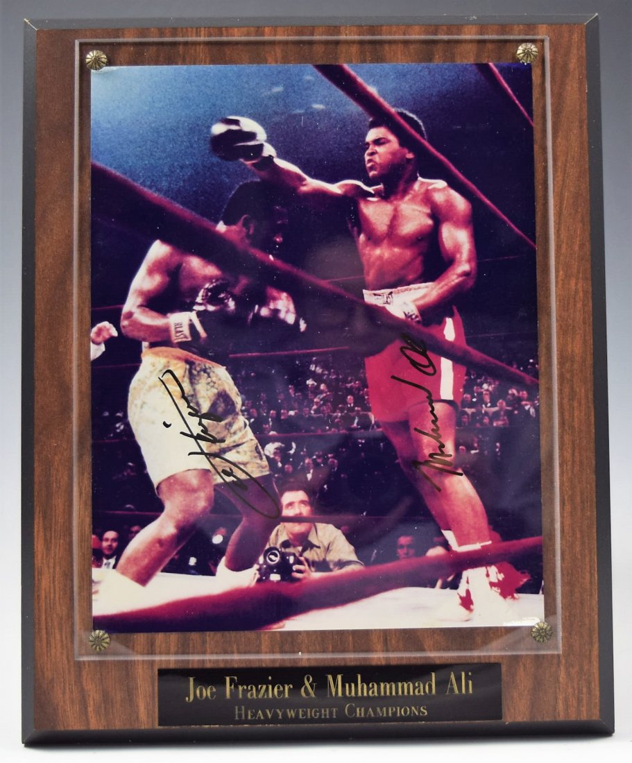 Muhammed Ali & Joe Frazier Signed Photograph (1 of 4)