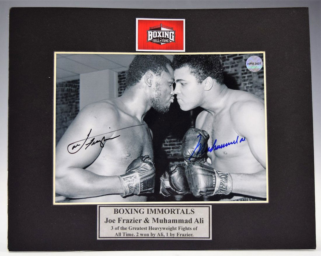 Muhammed Ali & Joe Frazier Signed Photograph (1 of 3)