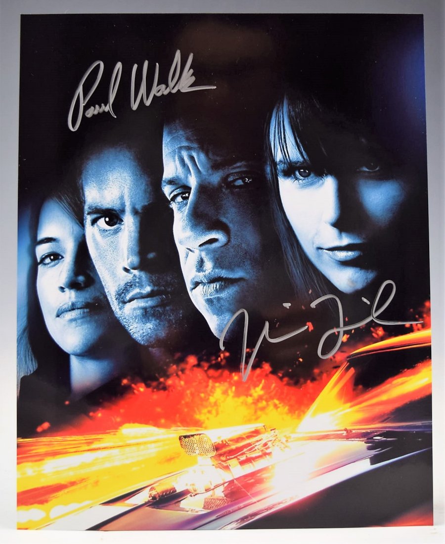 Paul Walker And Vin Diesel Signed Photograph (1 of 2)