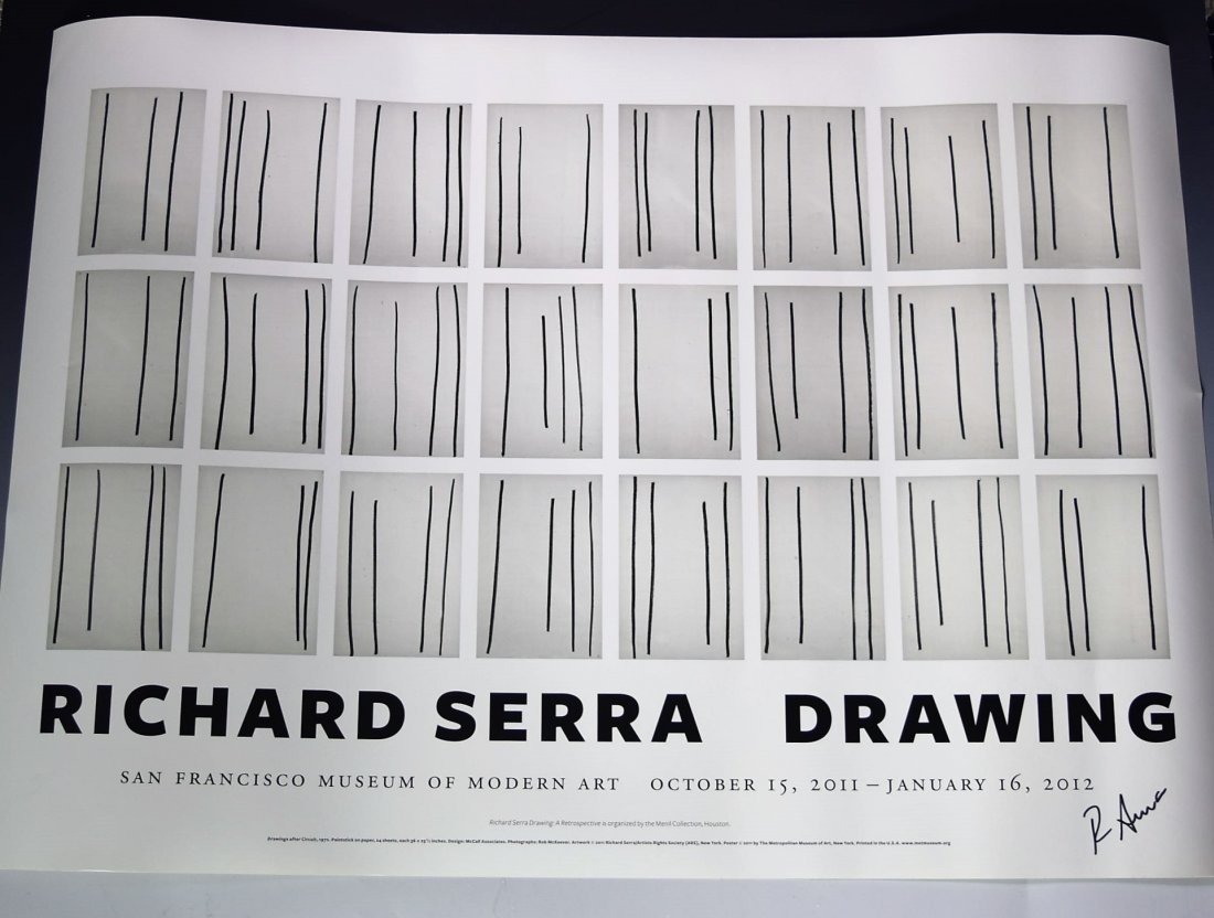Richard Serra Signed Poster (1 of 2)