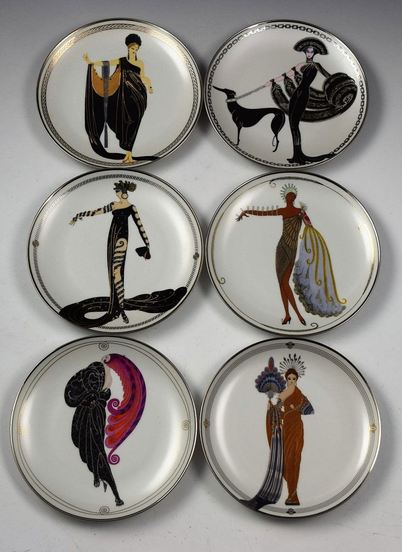 Erte Porcelain Plates (1 of 4)