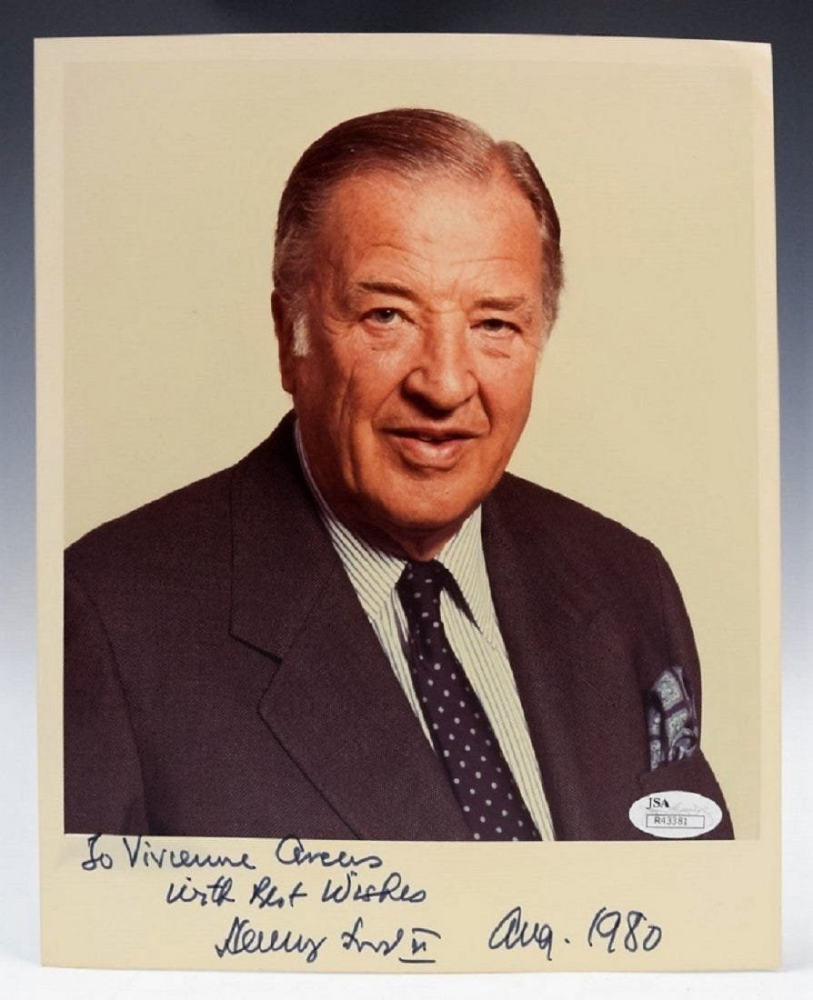 Henry Ford Ii Signed Photograph