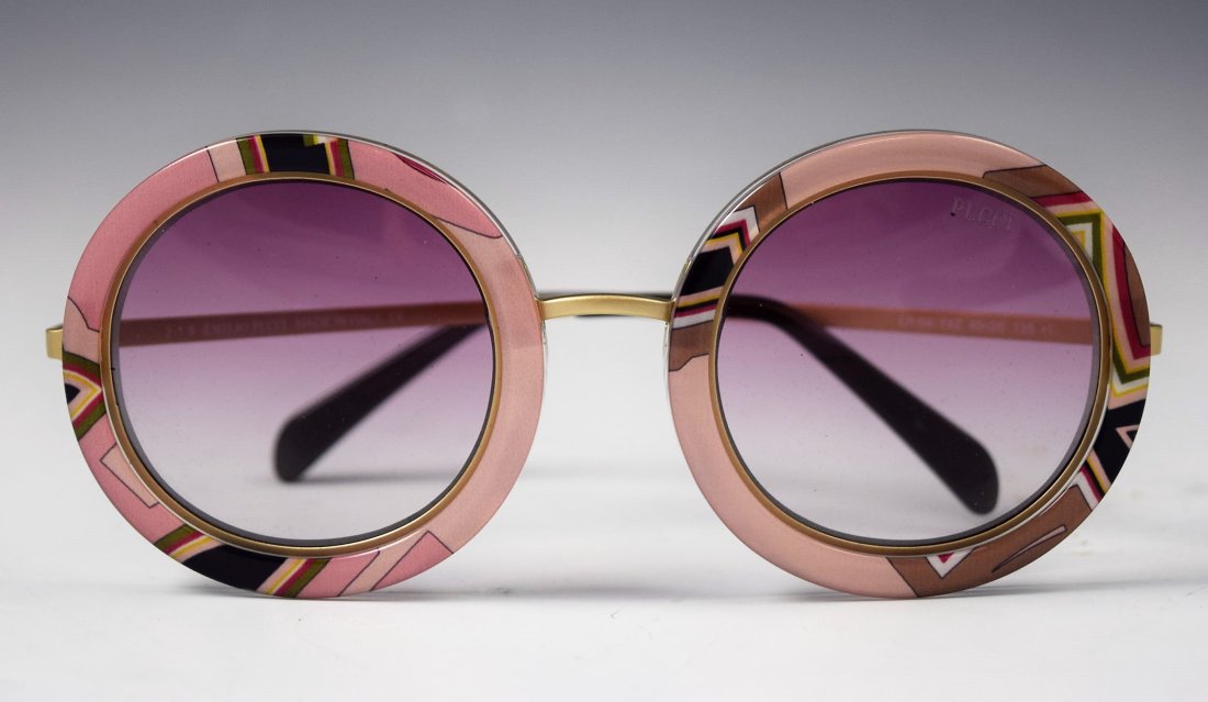 Emilio Pucci Sunglasses: Emilio Pucci round multicolored sunglasses