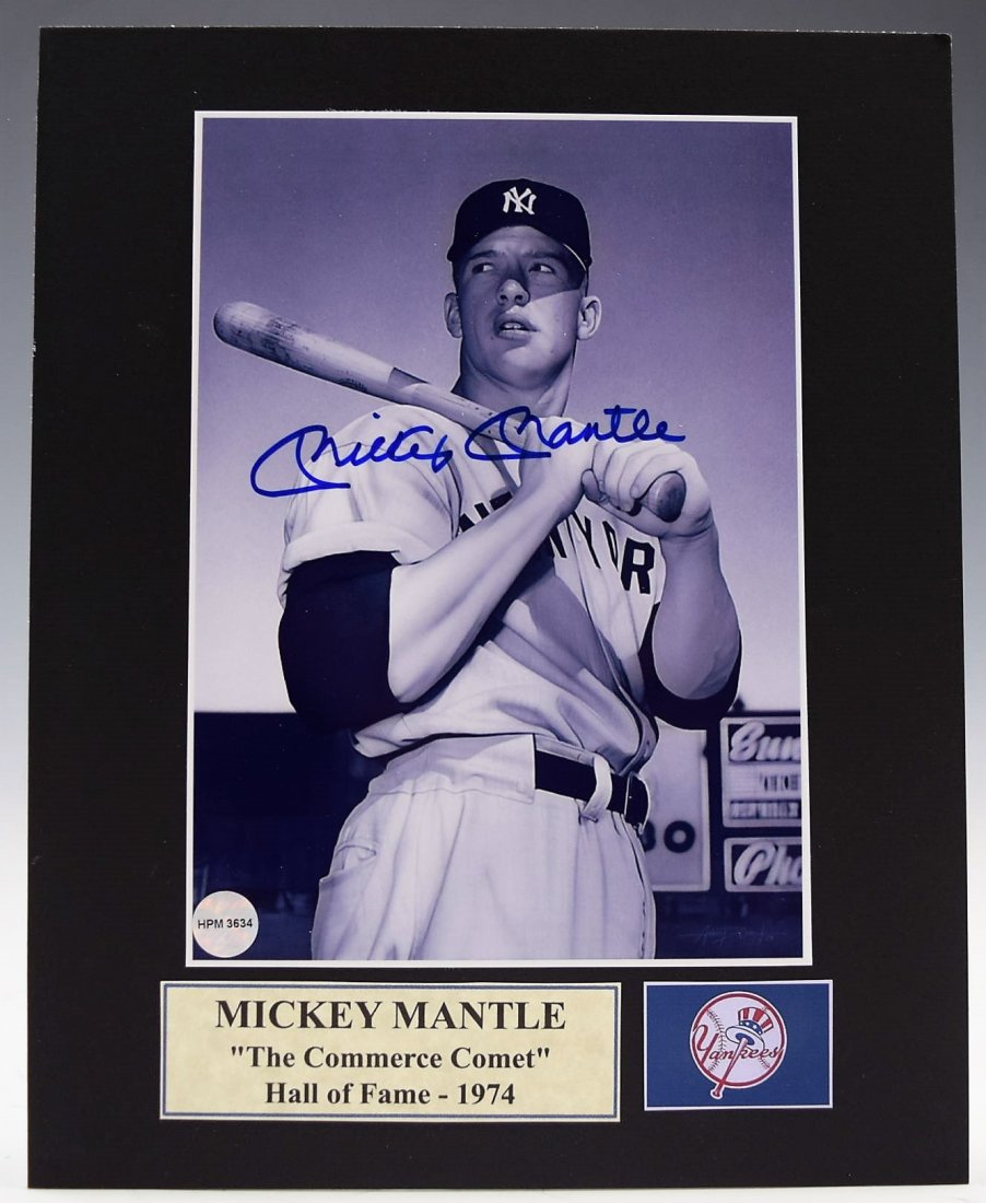 Mickey Mantle Signed Photograph (1 of 3)